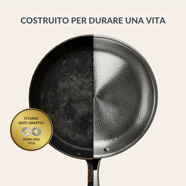 Duo Essenziale: Set di 2 Padelle + Utensili