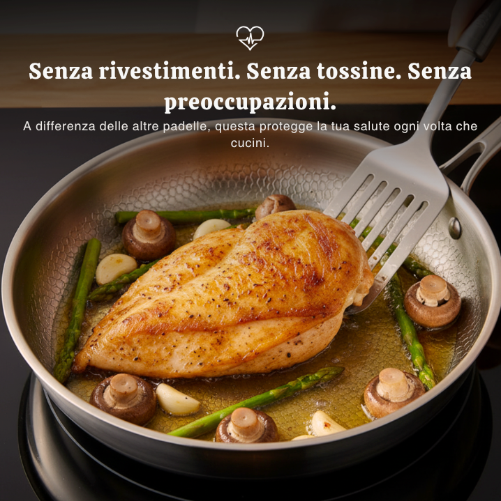 Duo Essenziale: Set di 2 Padelle + Utensili